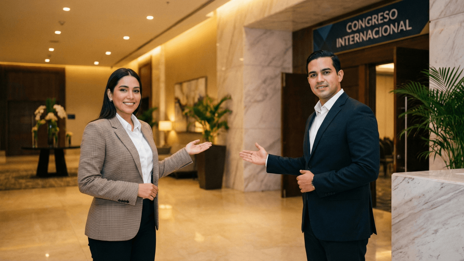 Registro y hospitality - Staff profesional de HostPro Panamá en acción durante evento corporativo